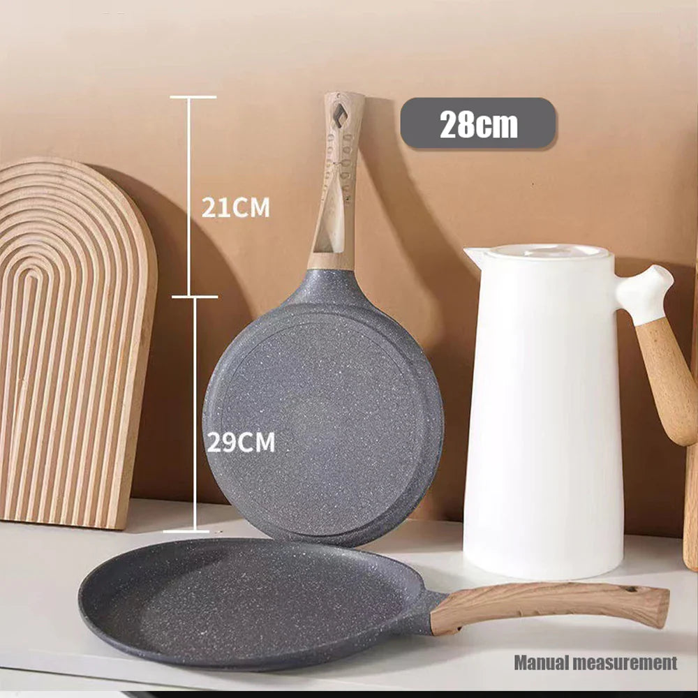 Thousand Layer Pizza Baking Tray Steak Pancake Kitchen Electric Stove Gas Stove Universal Non Stick Frying Pan Flat Bottomed Pan