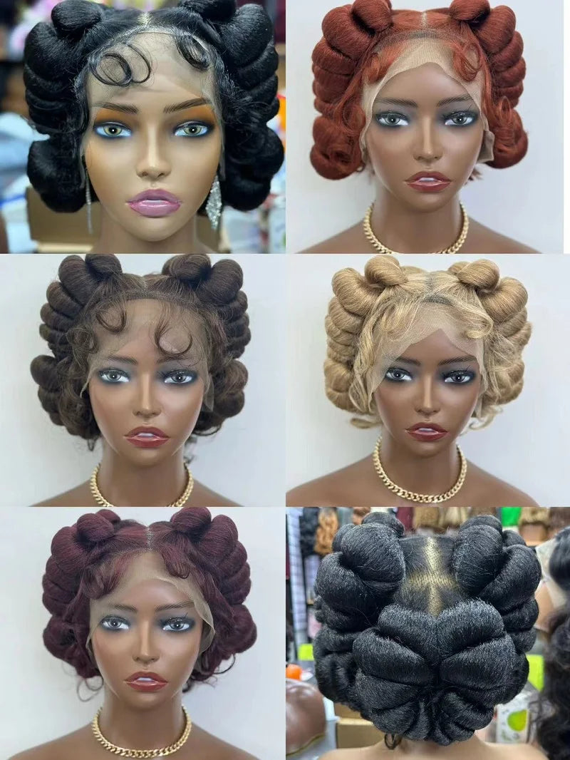 HD Full Lace Knotless Box Braids Wig | Handmade African Braiding Hair