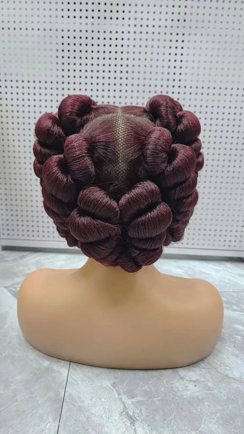 HD Full Lace Knotless Box Braids Wig | Handmade African Braiding Hair