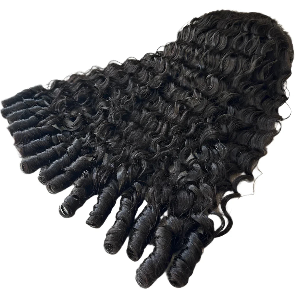 Burmese Curly Human Hair HD Lace Frontal Wig | 12A Brazilian Hair | 200 Density