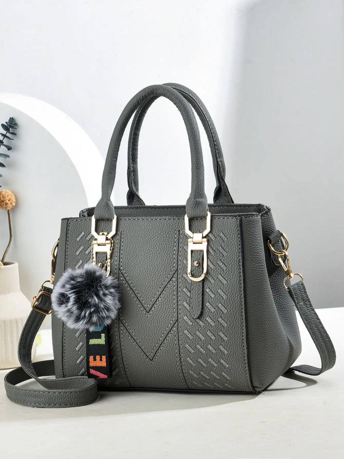 Fashionable Large Capacity Embroidered Crossbody Bag for Women | PU Leather Handbag for Daily Use & Business