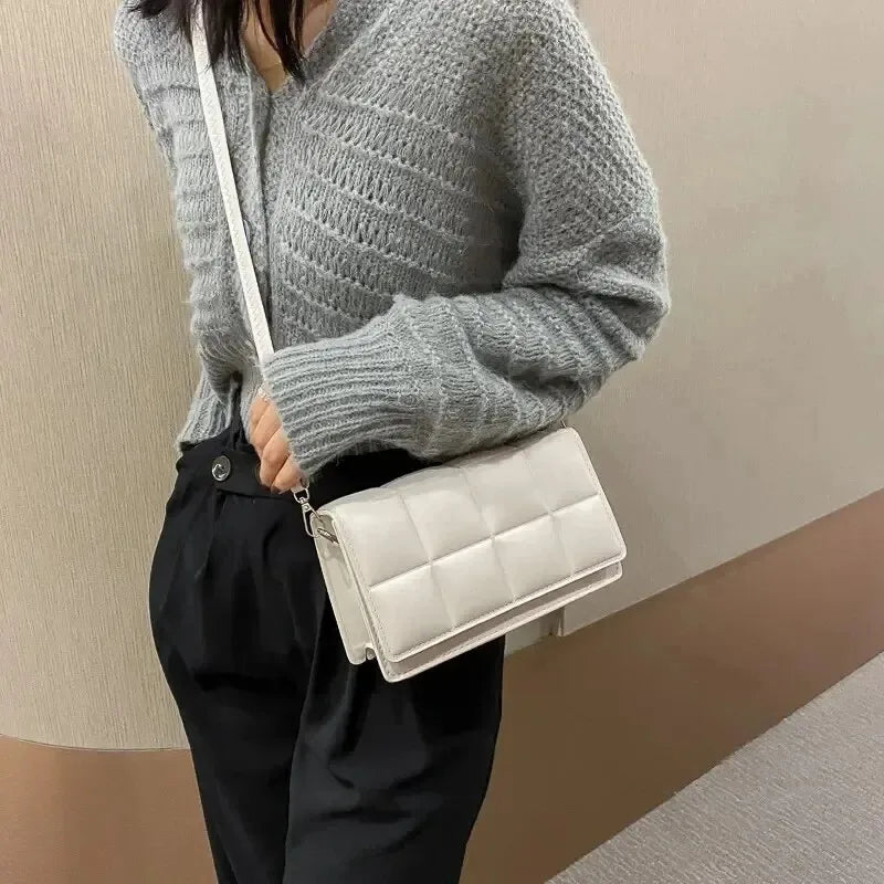 Fashion Brand Designer Women's Shoulder Bag | Small PU Leather Female Crossbody Bag & Trend Classic Handle Handbag