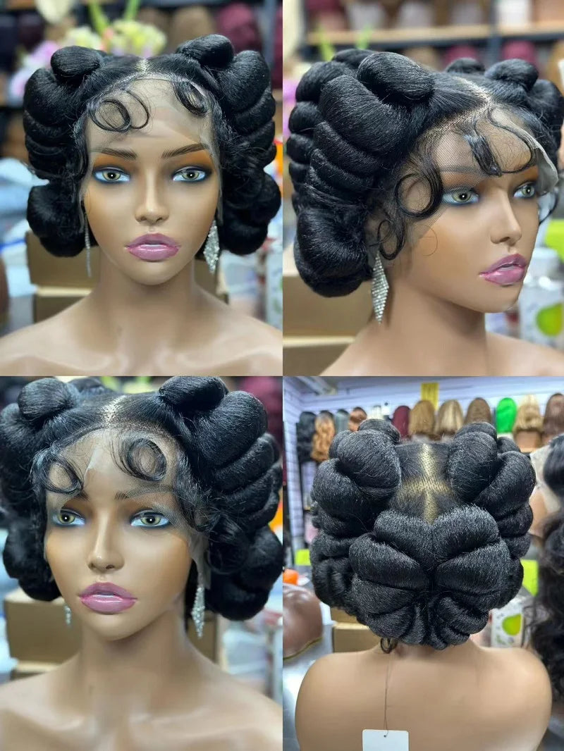HD Full Lace Knotless Box Braids Wig | Handmade African Braiding Hair