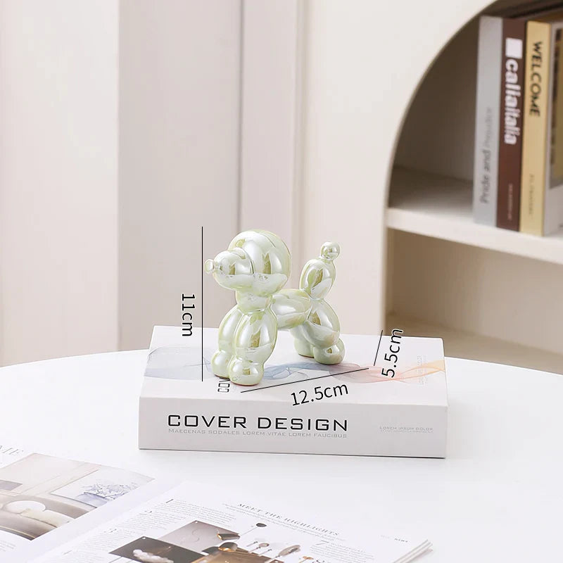 Ceramic Guest Dog Figurine Home Decor room Decoration Accessories Office Nordic Animal Decorative Sculptures  Figurines