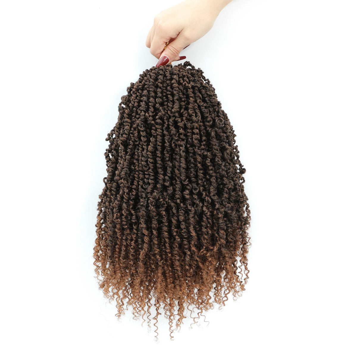 Pre-Looped Mini Twist Crochet Hair | Bohemian Spring Twists & Senegalese with Curls (Synthetic)