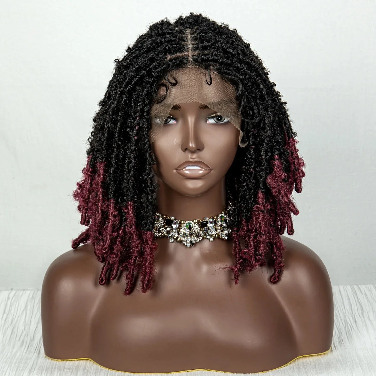 Butterfly Locs Bob Wig | Crochet Braids | Lace Front | Synthetic Dreadlocks