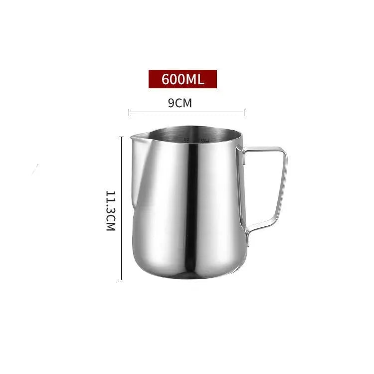 Stainless Steel Scale Lahua Cup 350/600/1000ml Milk Jugs Milk Craft Milk Pitcher Coffee Latte Frothing Art Jug Pitcher Mug Cup