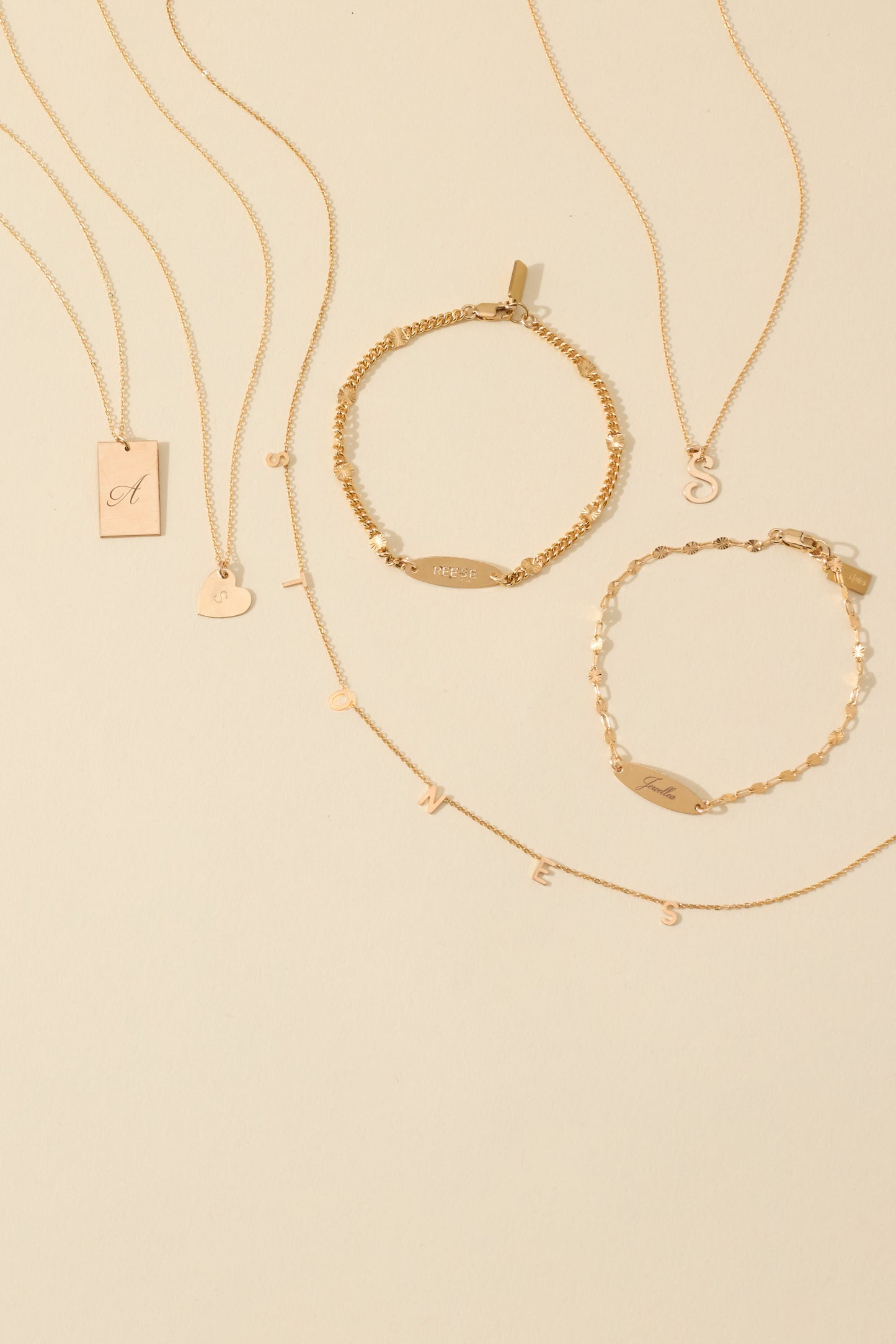 The First Layer - Sophia Initial Necklace