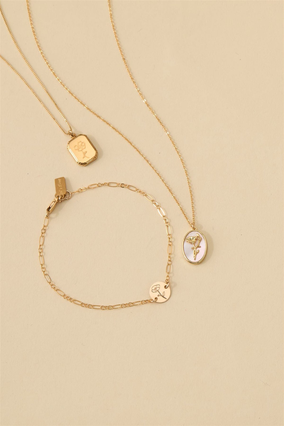Audrey Birth Flower Necklace
