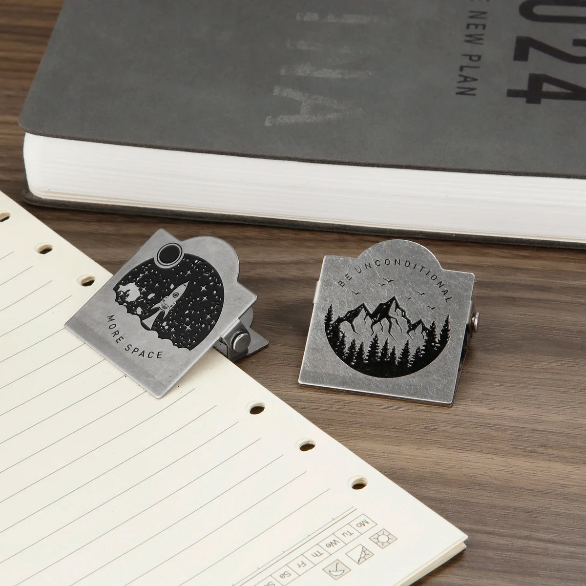 1PCS Retro Metal Binder Clips Foldback Notes Letter File Paper Clip Binding Securing Clips Office School Stationery 40mm