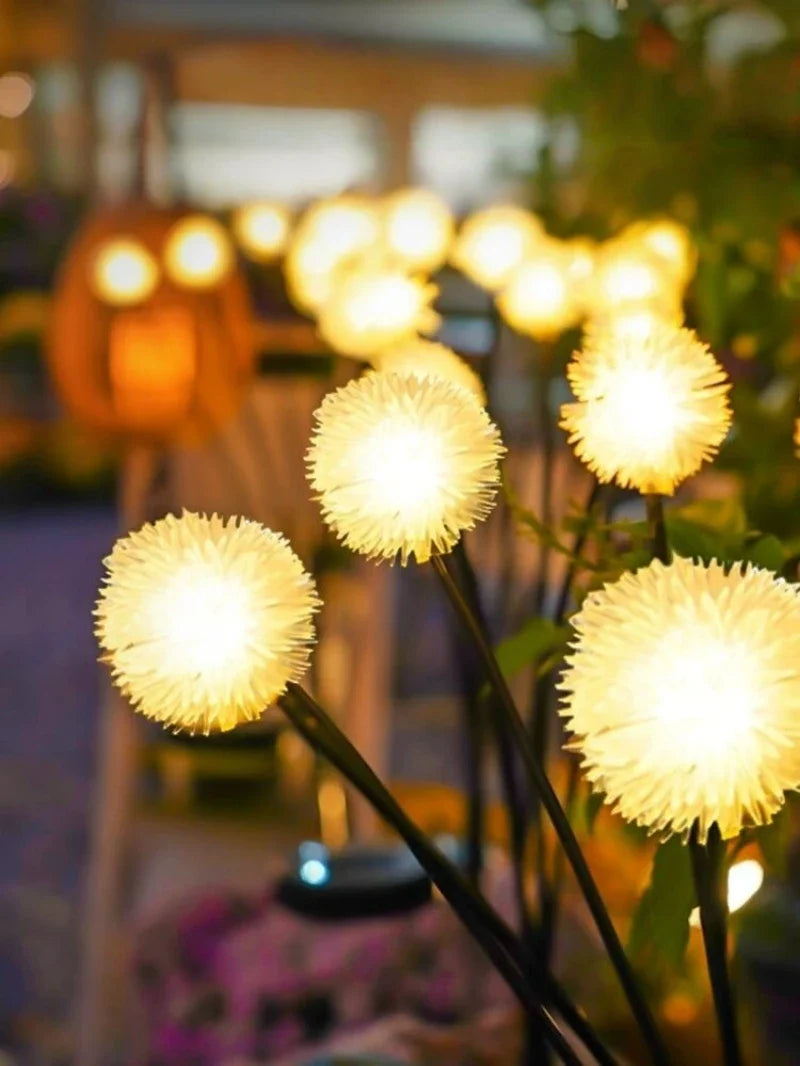 1PC Solar LED Dandelion Garden Lights, 6-Head 2 Modes Lawn Lamp,Ideal Landscape Lighting For Garden,Lawn,Yard,Pathway,Balcony
