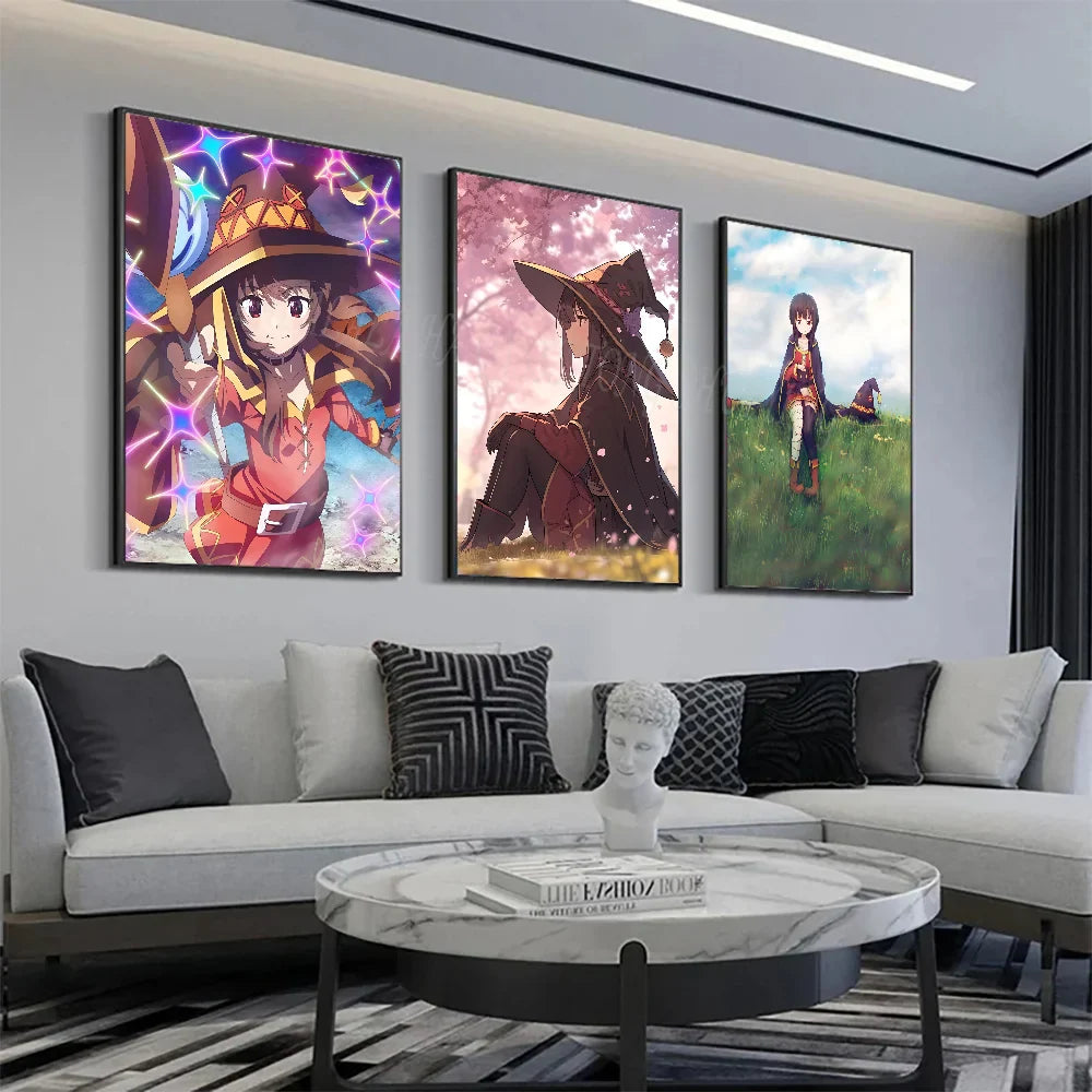 M-Megumin Poster HD Posters Home Room Bar Cafe Decor Art Wall Painting Picture