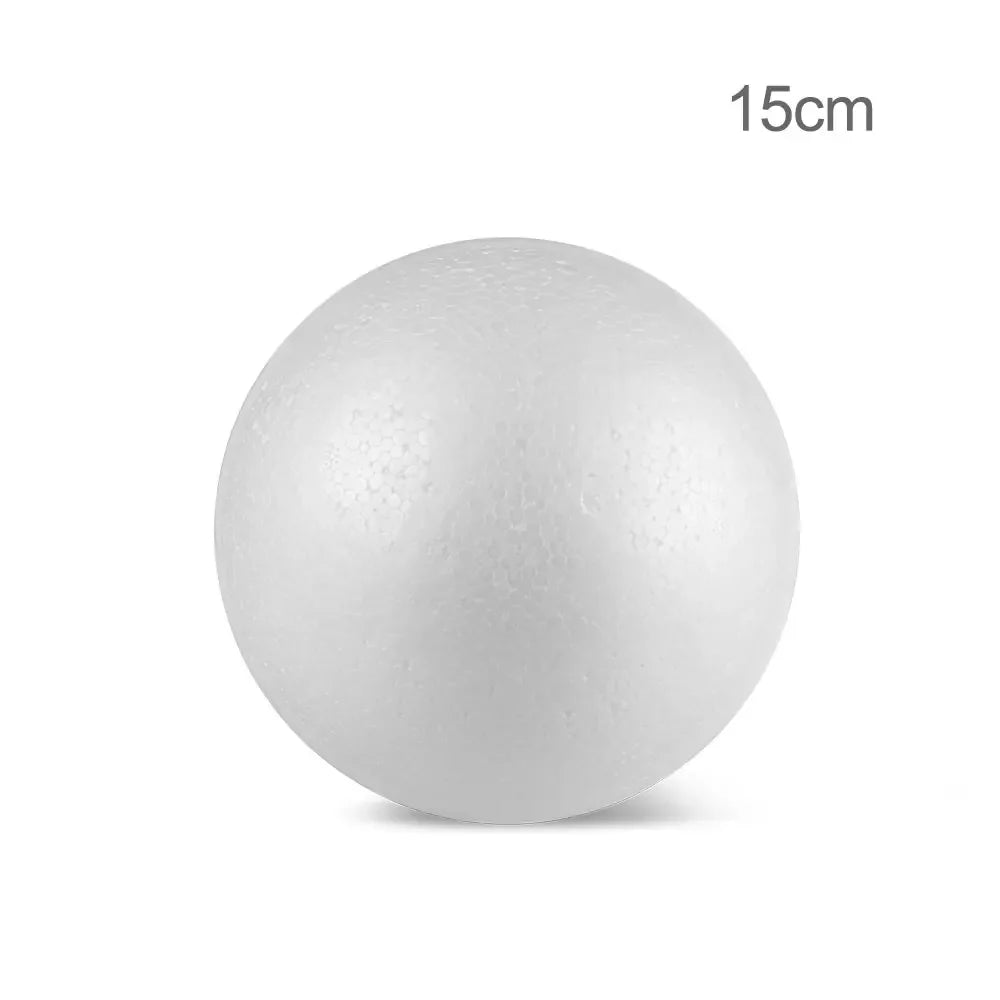 10CM 12CM 15CM Modelling Polystyrene Styrofoam Foam Ball White Craft Ball For DIY Christmas Party Decoration Supplies Gifts hot