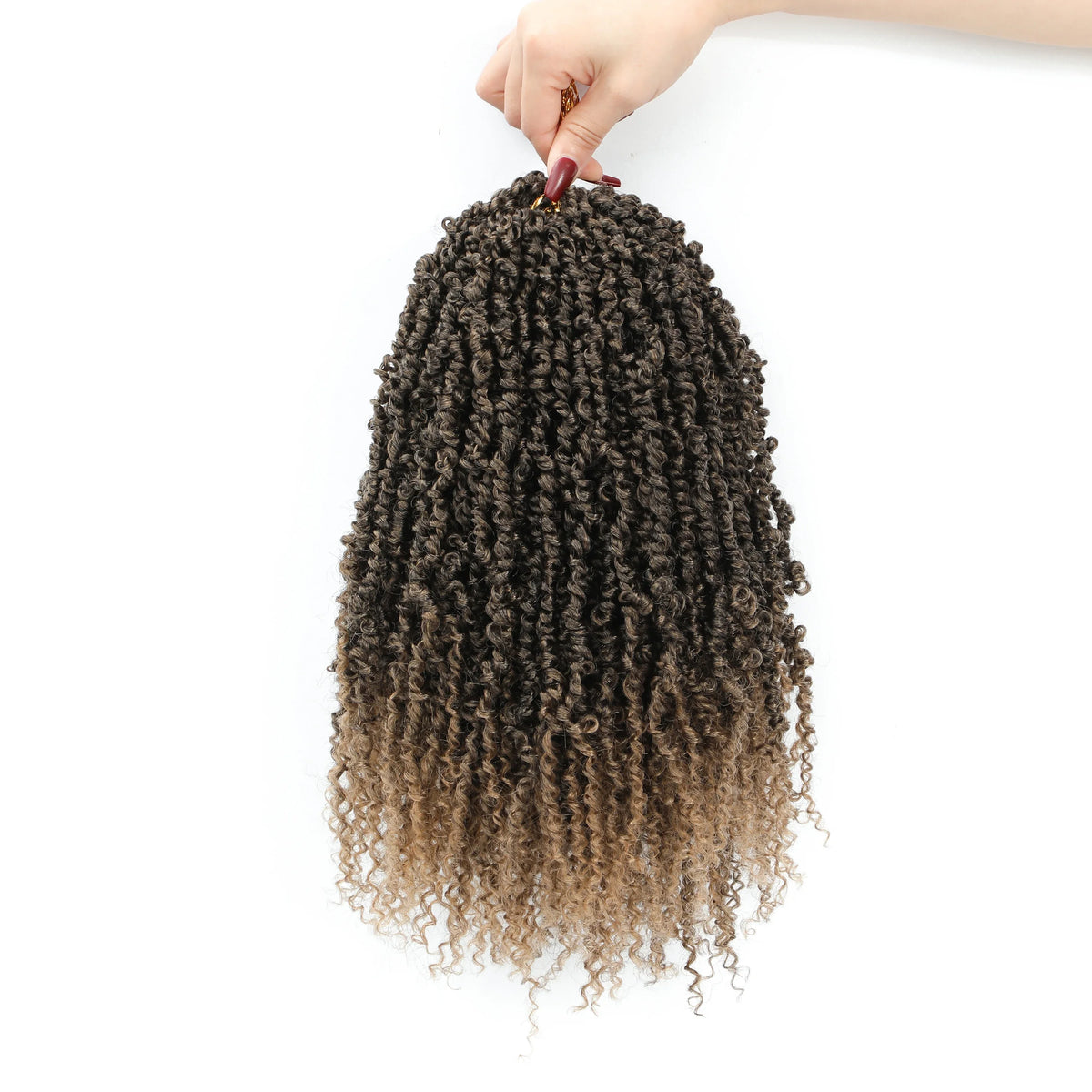 Pre-Looped Mini Twist Crochet Hair | Bohemian Spring Twists & Senegalese with Curls (Synthetic)