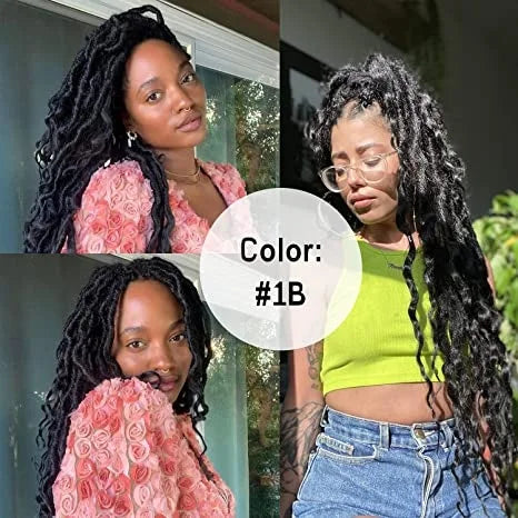 IPARTY 32" Knotless Faux Locs Wig | Full Lace Goddess Braids