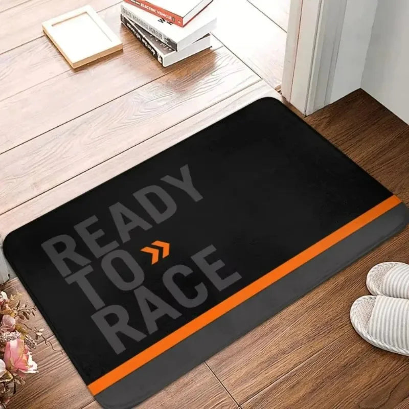 Ready To Race Front Floor Door Entrance Mat Indoor Motorcycle Rider Bath Kitchen Doormat Balcony Doormat Rug Toilet Footpad