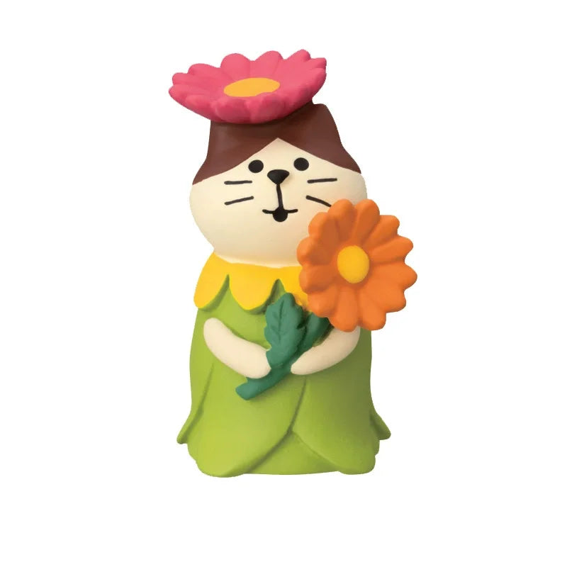 Cute Cat Wedding Zakka Figurine Bride Baby Stroller Resin Model Miniatures Model Cake Ornaments Decor Crafts Desktop Accessories