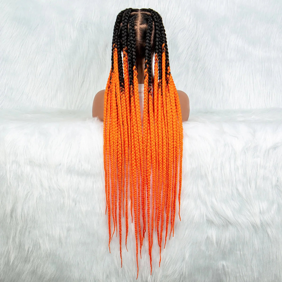 HD Lace Knotless Square Box Braids Wig | Full Lace | Baby Hair | Black Women