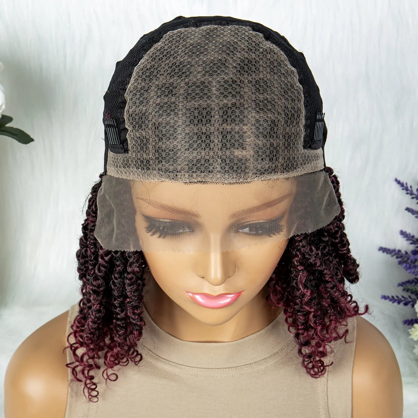 HD Lace Front Curly End Box Braids Wig | 9*6 Part