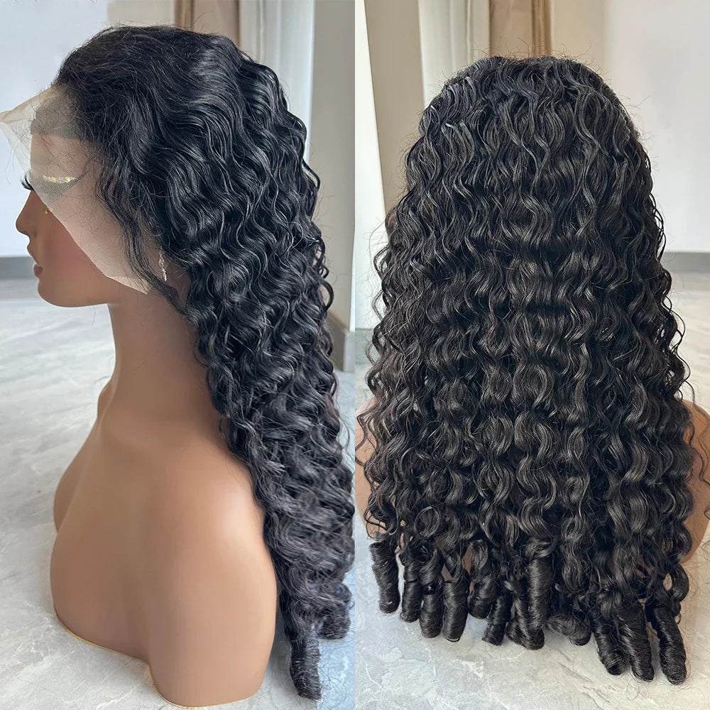 Burmese Curly Human Hair HD Lace Frontal Wig | 12A Brazilian Hair | 200% Density