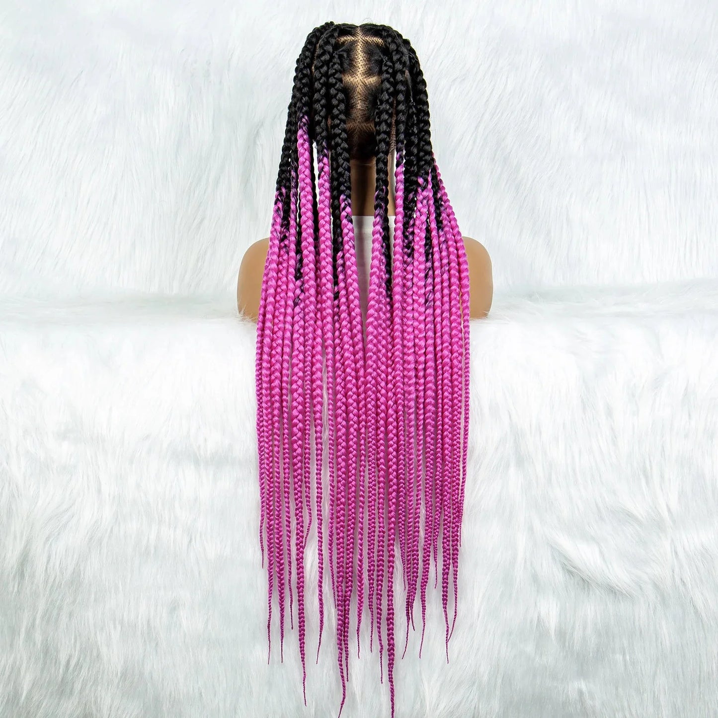 HD Lace Knotless Square Box Braids Wig | Full Lace | Baby Hair | Black Women