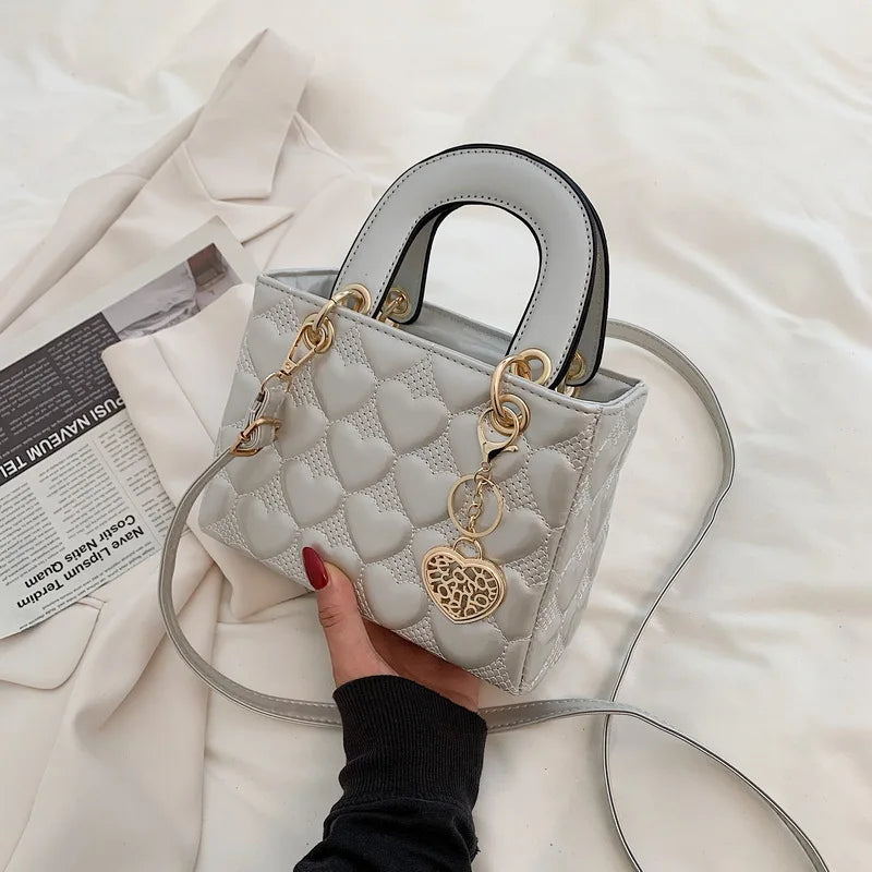 Handbag Women Brand Luxury Totes | High Quality Fashion Classic Quilted Square Handle Bag & Women's Crossbody Shoulder Bags
