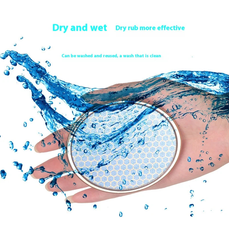 Nano glass foot grinder to remove dead skin calluses foot plate file to heel scraping sole skin pedicure grinding stone