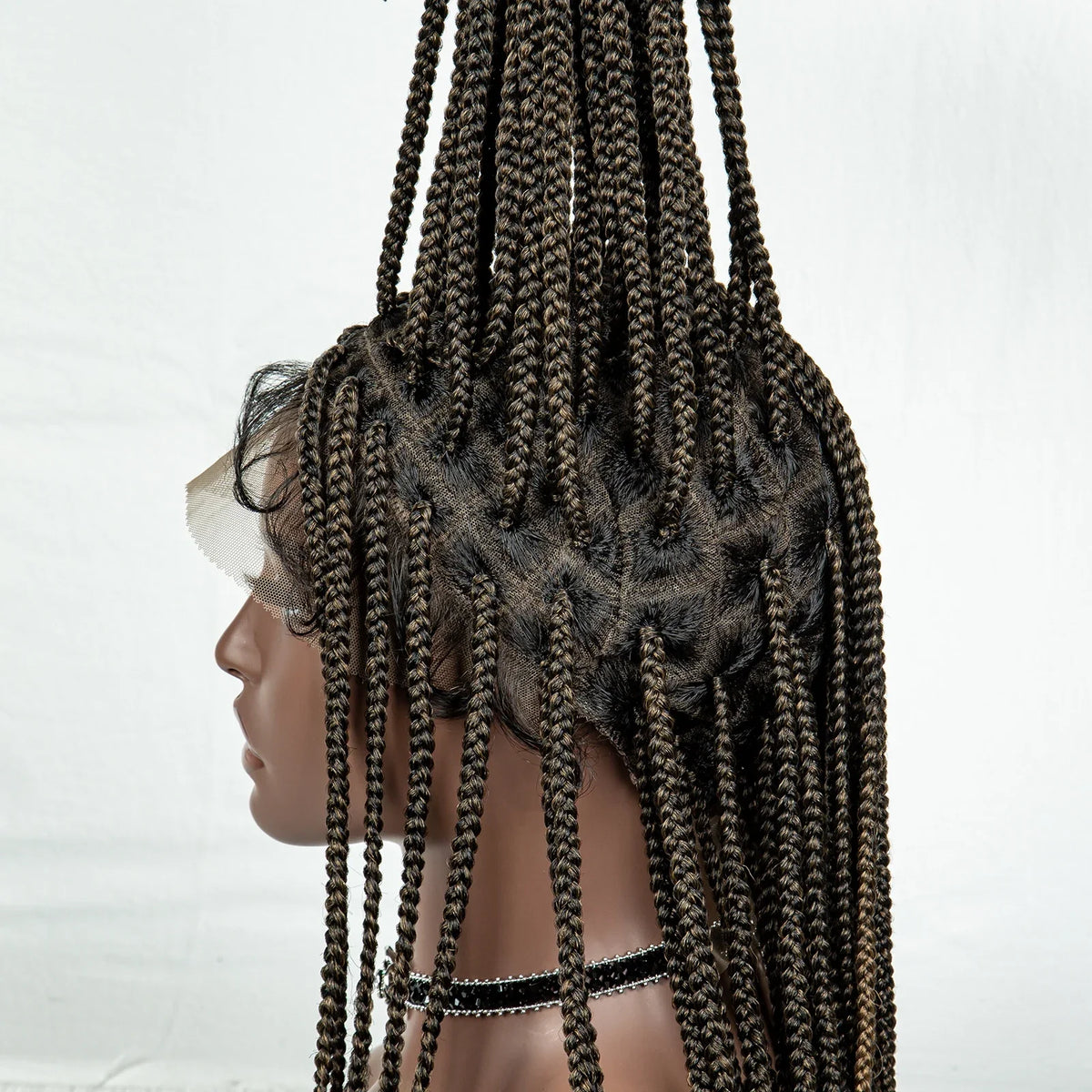 Knotless Cornrow Box Braids Full Lace Wig | Baby Hair | Clearance Sale | Black Women