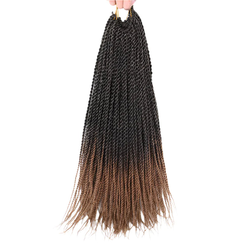 Full Star 30 Strand Pre-Twist Crochet Braids | Senegalese Twist | Ombre