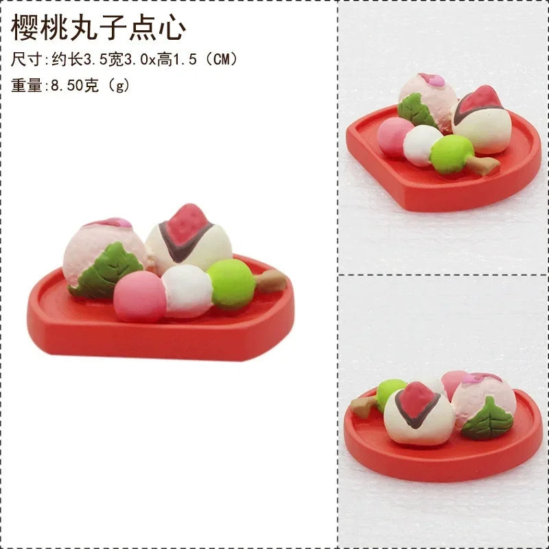 Cute Cat Ornament Admiring Flowers Scene ZAKKA Cherry Blossom INS Trendy Toy DIY Resin Handicraft Ornament