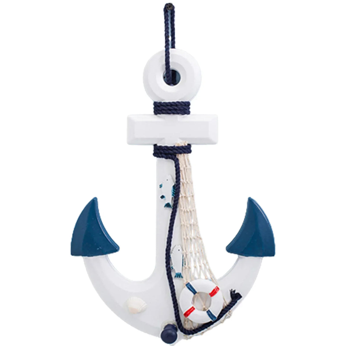 Handcraft Nautical Beach Ship Wheel Décor Coastal Boat Life Buoy Wall Hangings Ornaments Boat Anchor Decoration 2024 Gift