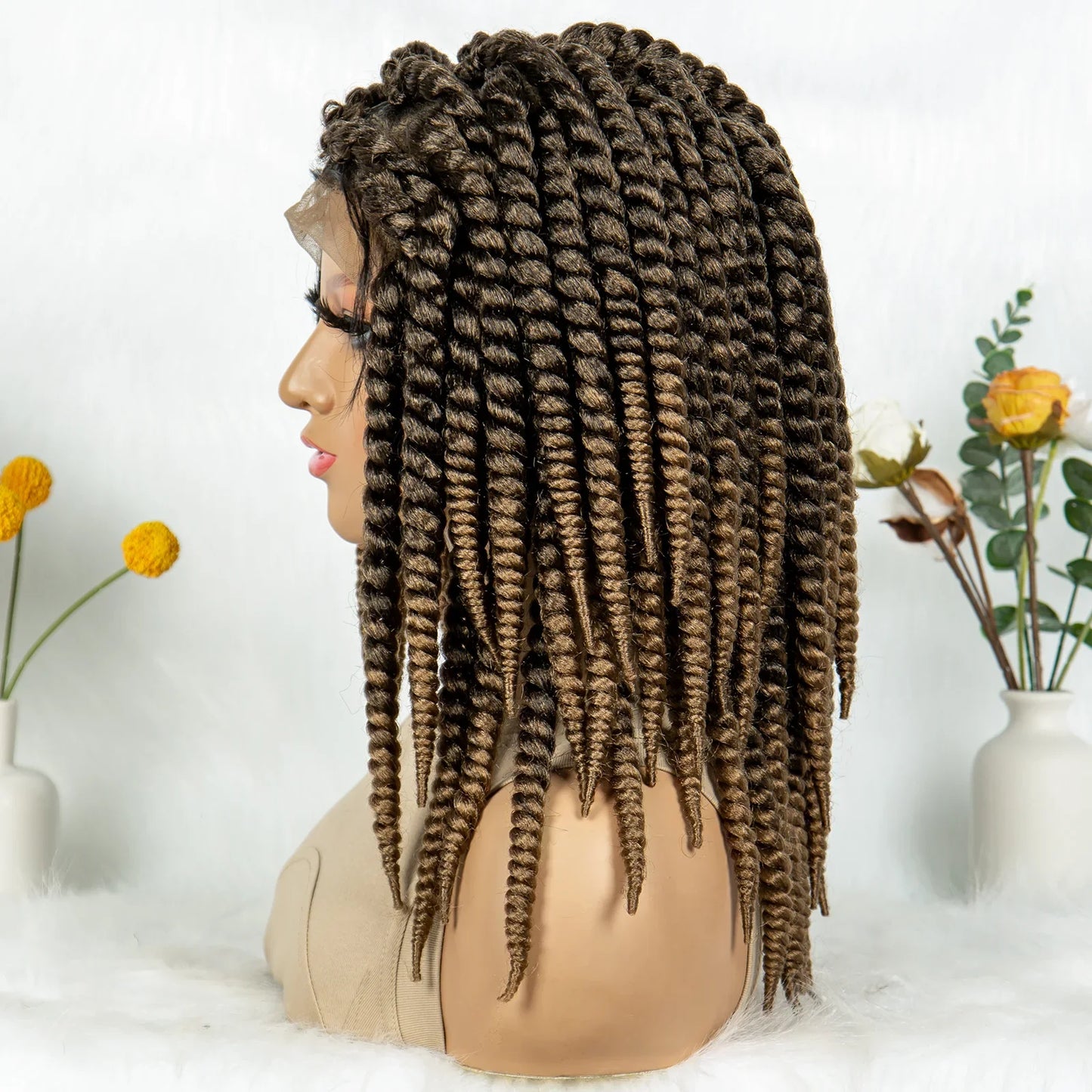Kima Box Braids Full Lace Wig | Crochet Havana & Mambo Twists with Baby Hair