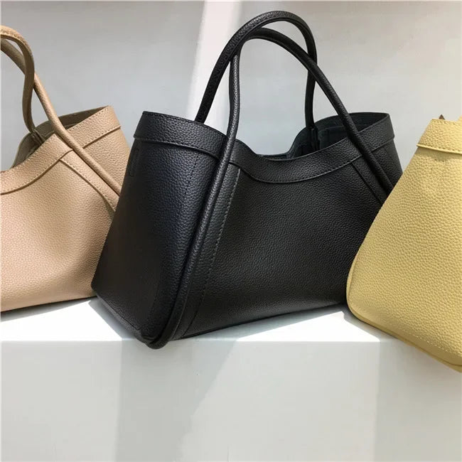 Fashionable Simple Korean Style Large Capacity Tote Bag | Versatile Crossbody Handbag & Mother-Child Commuting Bag