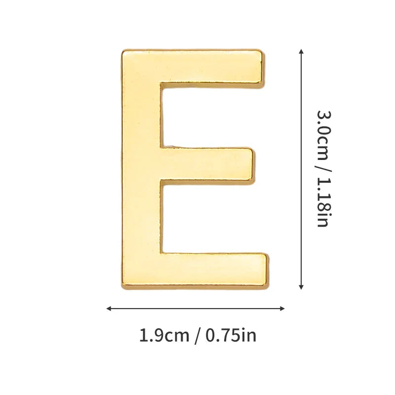 1Pcs Metal Self Adhesive House Number English Alphabet Letters for Apartment Room Door Plate Table Mailbox Number Stickers 3*2cm