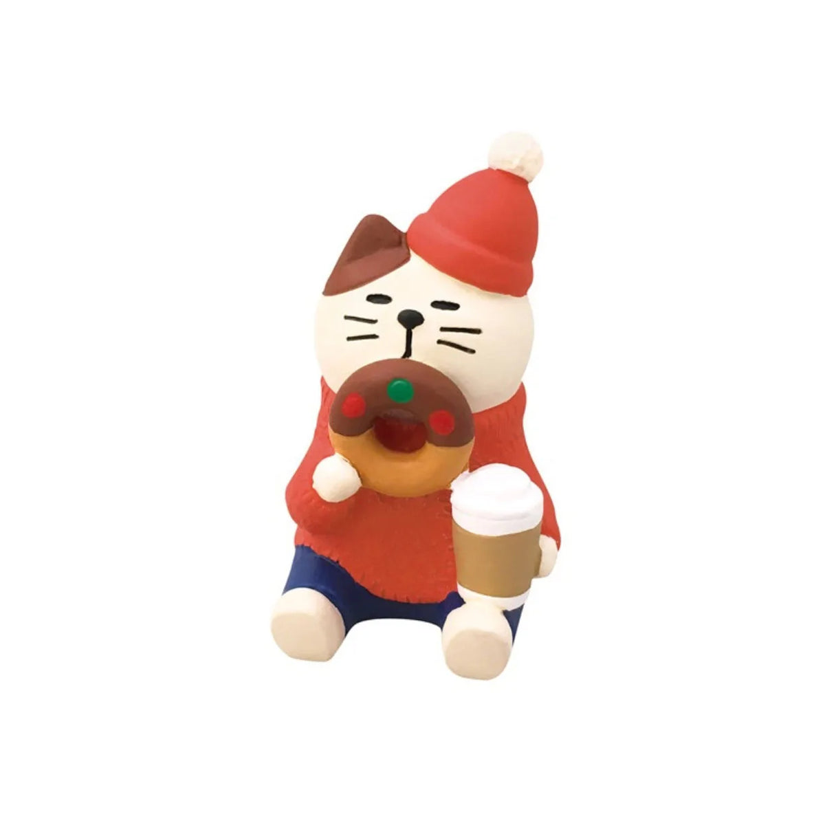 1pc ZAKKA Japanese Cat Food Bakery Coffee Shop Scene Decoration Resin Crafts Small Ornaments Croissant Donut Dessert Cupcake