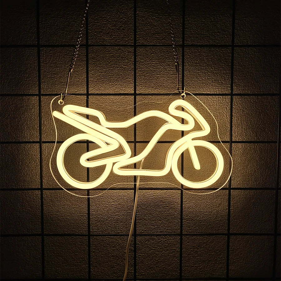 Car Series Neon Signs, Motorcycle And Car Luminous Icons, Usb Powered, Used For Room, Bar, Club, Game Room, Man Cave Decor.