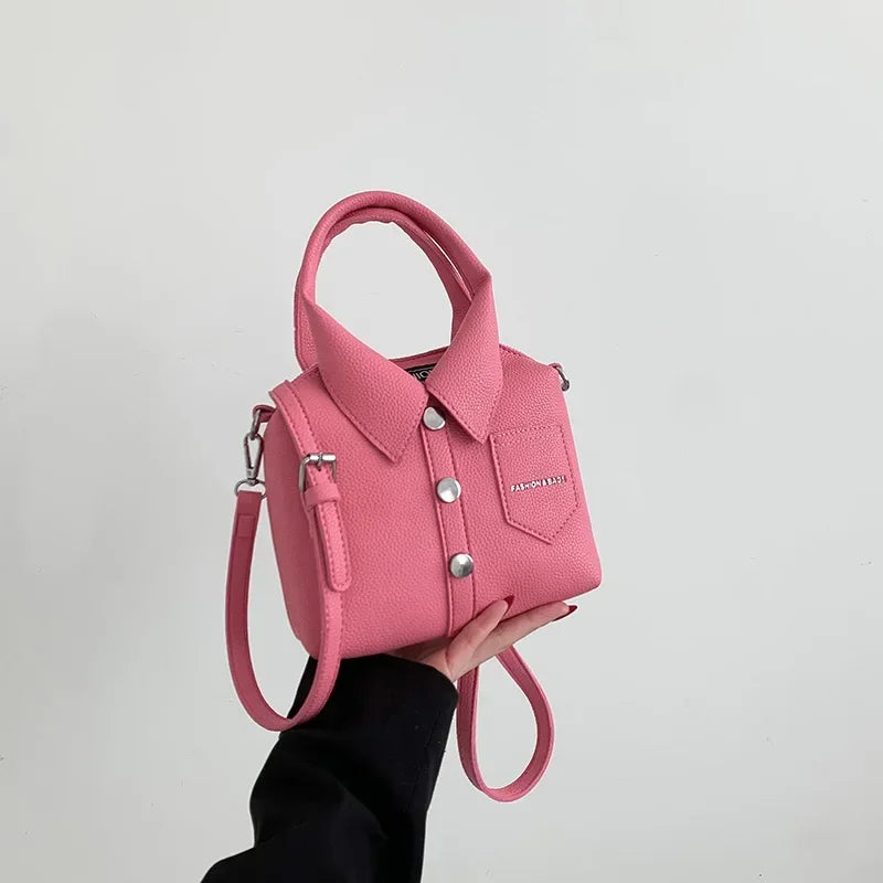 Designer Style Square Compact Shoulder & Crossbody Bag | High Quality PU Leather Handbag for Women (Zipper Closure, Unique Design)