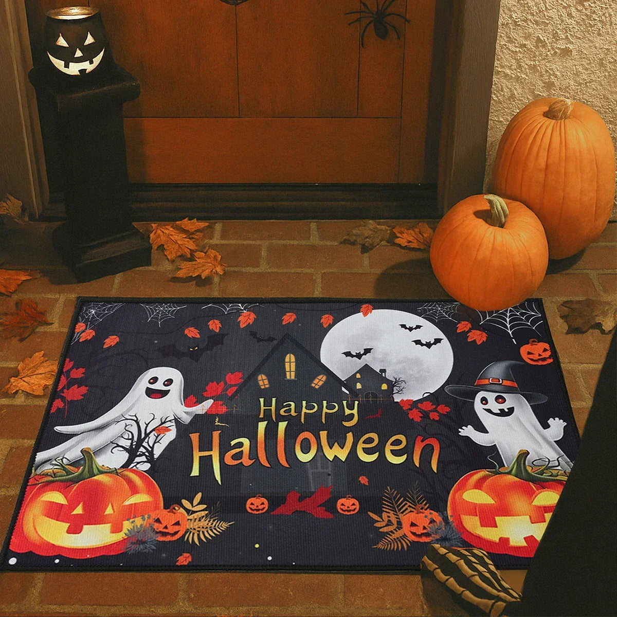 VIKAMA Halloween Doormat Durable And Easy To Clean Halloween Home Decor, Suitable For Bedrooms, Kitchens, Entrances, Etc.