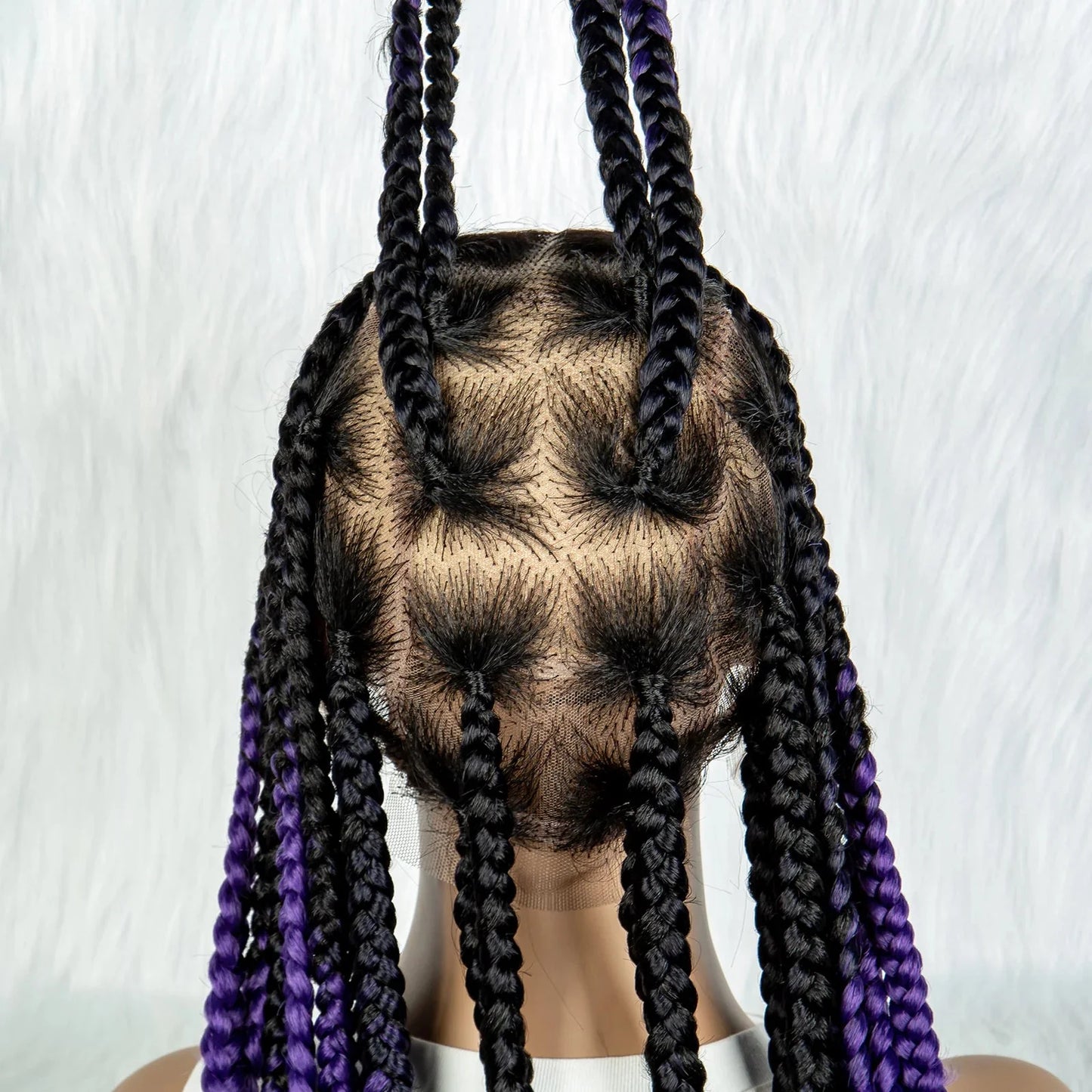 HD Lace Knotless Square Box Braids Wig | Full Lace | Baby Hair | Black Women