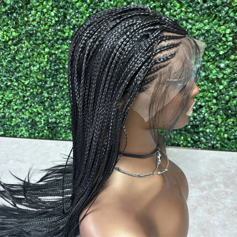 Goddess Faux Locs & Twist Braided Wig | Lace Frontal | Kanekalon High Heat | Black Women's Synthetic Braids