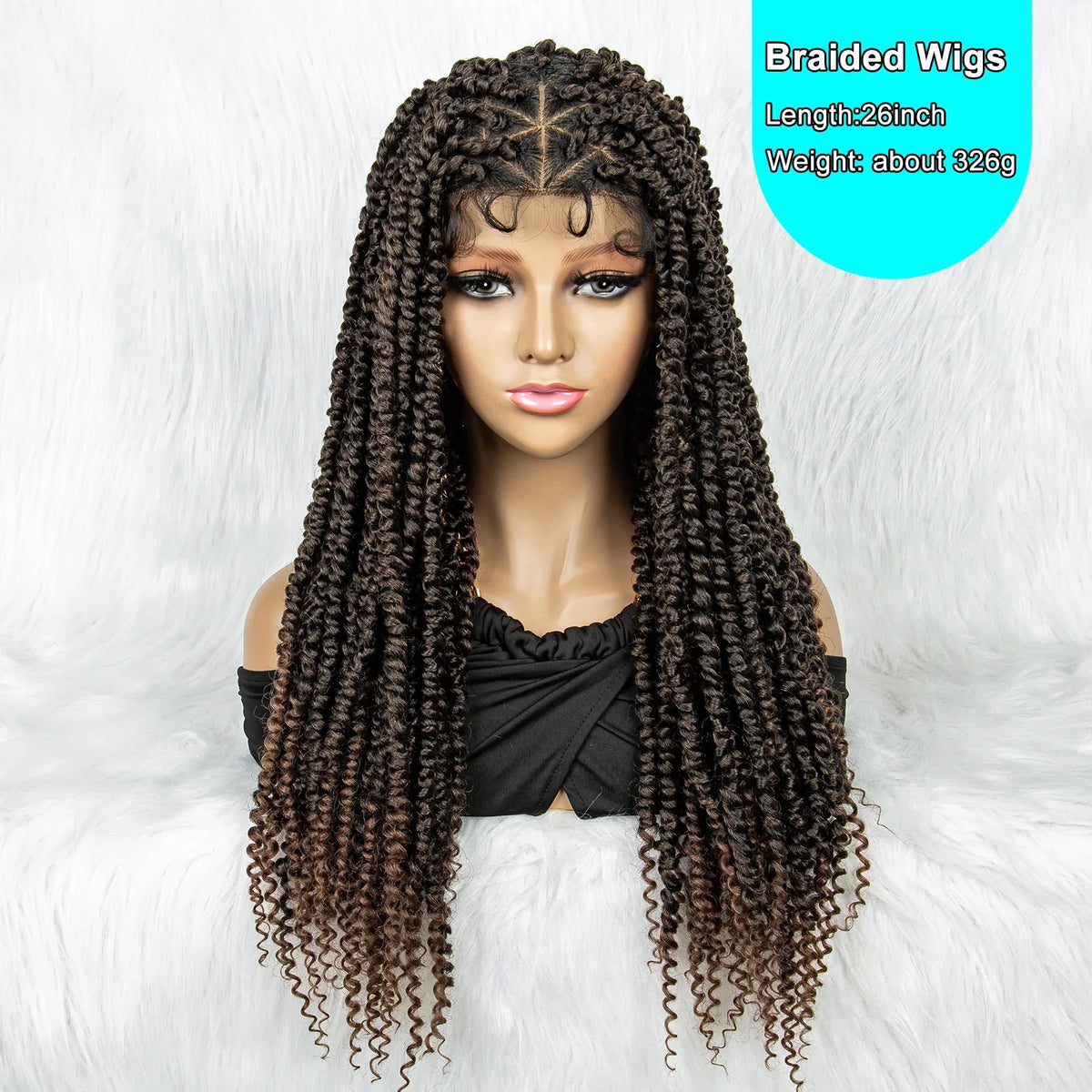 Knotless Box Braids Wig | Full Lace Front with Baby Hair