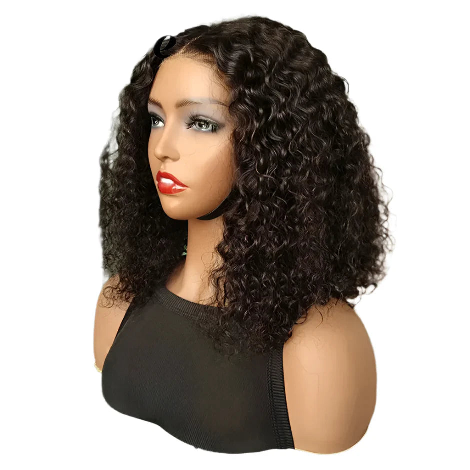 Wear & Go Glueless Water Wave Wig | 180% Density Pre-Cut HD Lace Front Brazilian Human Hair (Pre-Bleached Knots)