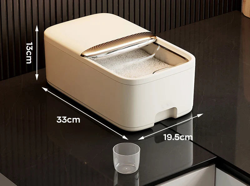5/10KG Rice Storage Box Home with Lid Insect Proof Moisture Proof Rice Box Grain Sealed Jar Kitchen Container Storing Dry Grain