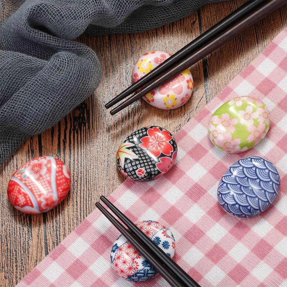 Chopstick Rest Table Decor Home Decoration Ware Tableware Rest Kitchen Tools 6 Styles Fork Rack Ceramic Spoon Chopsticks Holder
