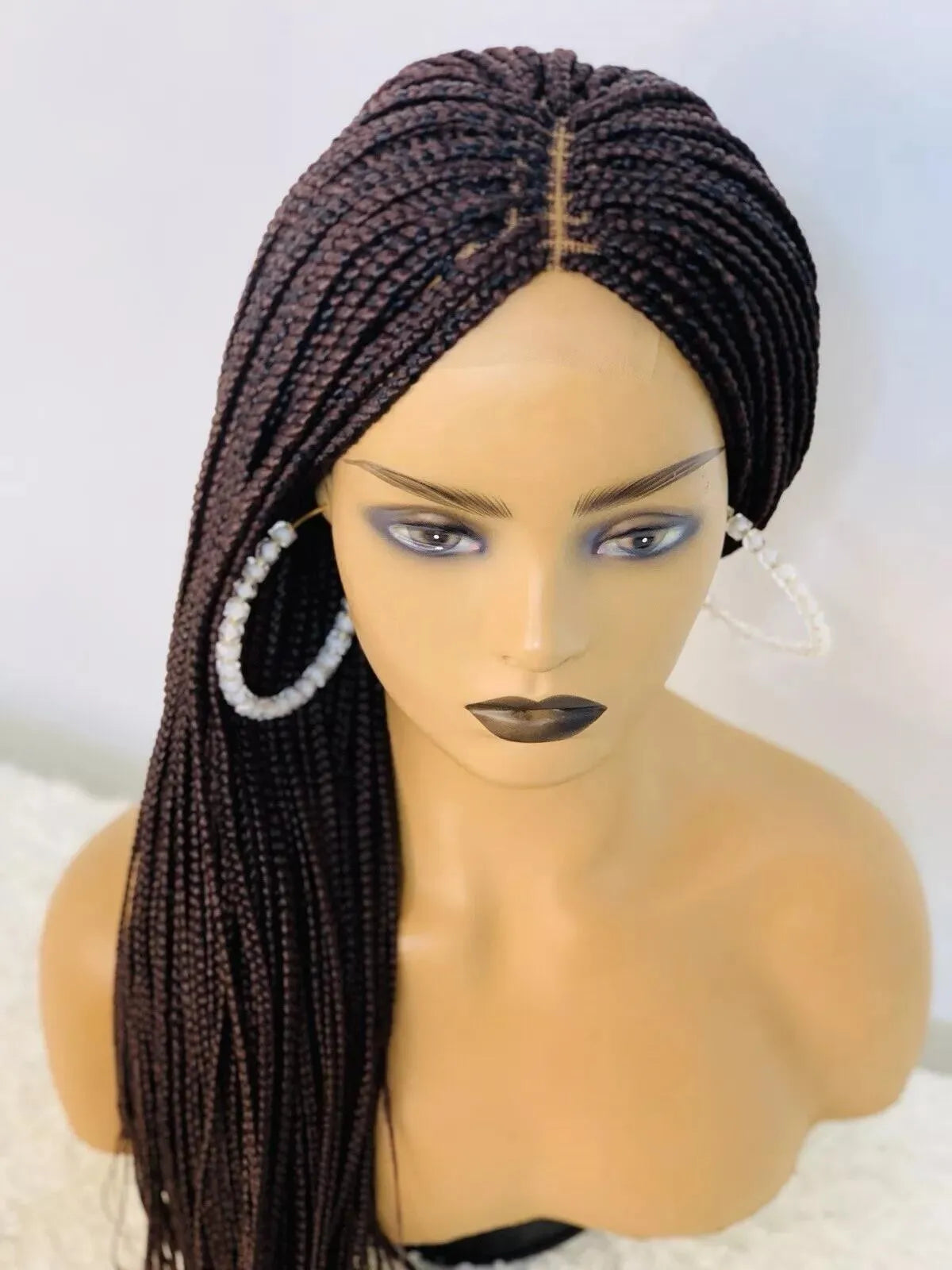 Box Braided Full Lace Wig | Braided Lace Wig for Black Women | Kanekalon Hair