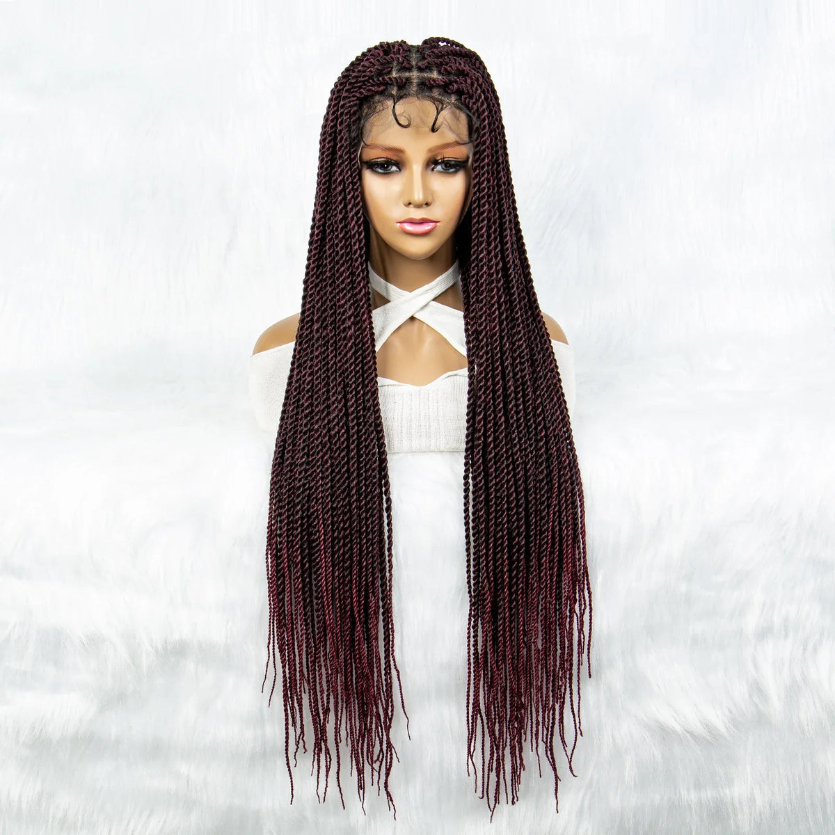 Full Lace Frontal Dreadlocks Wig | Twisted Hair & Baby Hair
