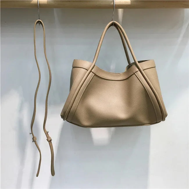 Fashionable Simple Korean Style Large Capacity Tote Bag | Versatile Crossbody Handbag & Mother-Child Commuting Bag