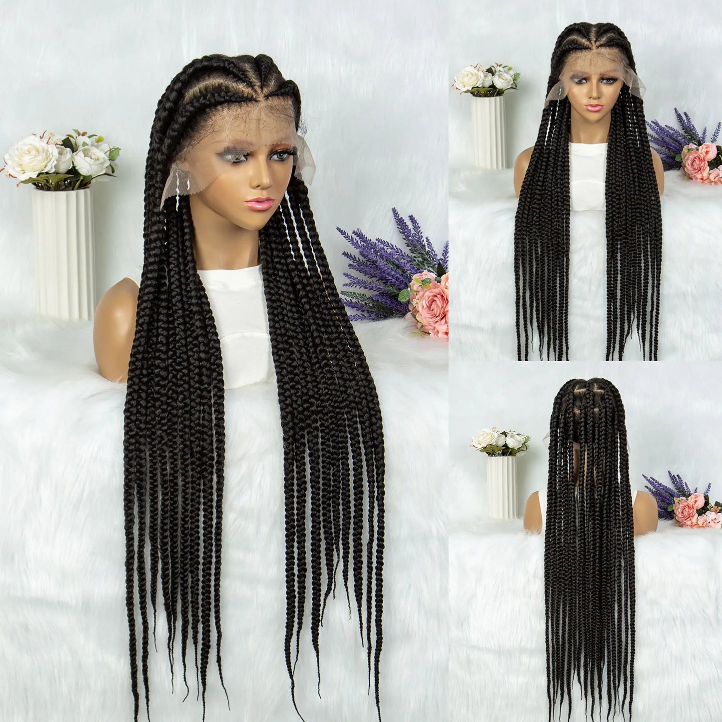 KIMA Boho Knotless Box & Twisted Dreadlocks Wig | Full Lace