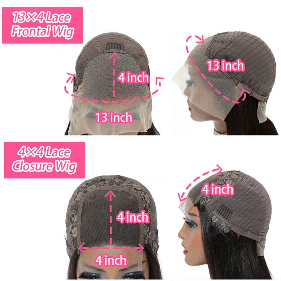 13x4 Deep Wave Bob Wig | Glueless Lace Front | Brazilian Remy Human Hair | Transparent Lace