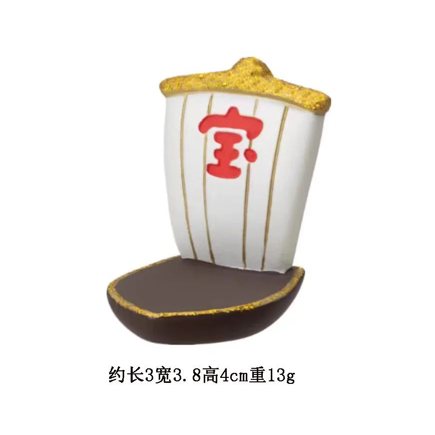 Japanese Style ZAKKA Cat Crafts Small Ornaments for Chinese New Year Snake Year Trend Bonsai Food and Decorative Resin Figurines